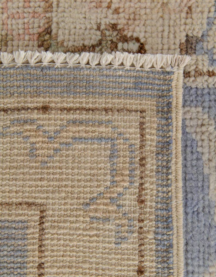 Detail image of  2' 7 x 12' 1  Hand Knotted Oushak Wool Runner Rug