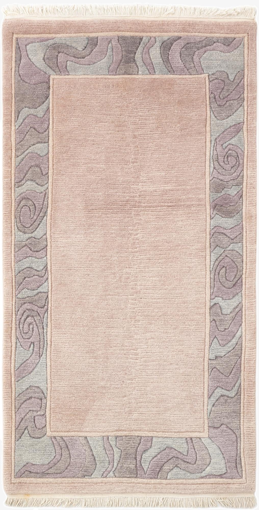  3' 1 x 6'  Hand Knotted Tibet Wool Runner Rug