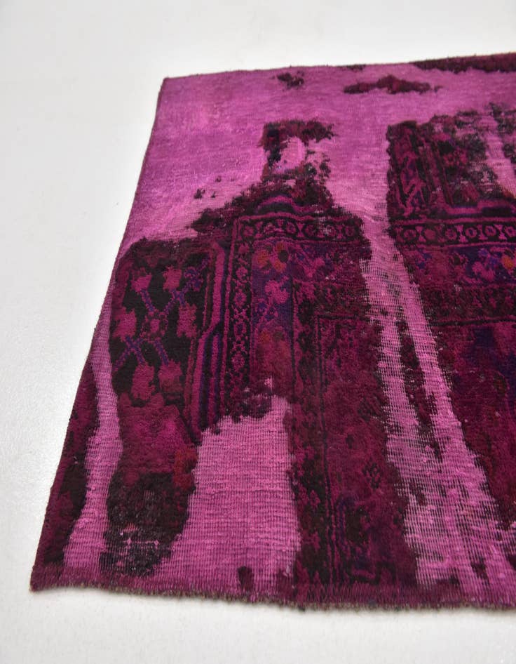 Detail image of  2' 10 x 9' 2  Hand Knotted Ultra Vintage Persian Wool Runner Rug