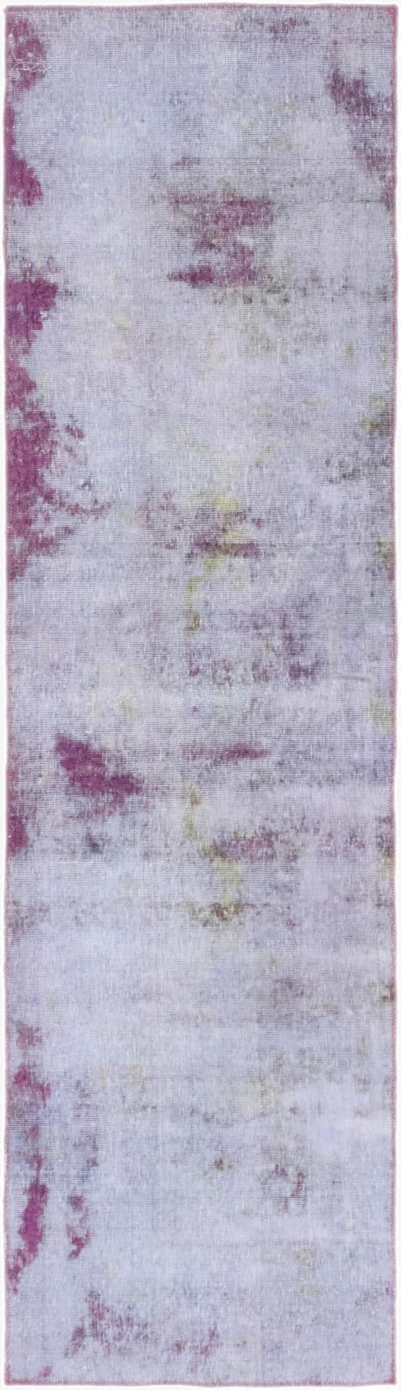  2' 8 x 9' 6  Hand Knotted Ultra Vintage Persian Wool Runner Rug