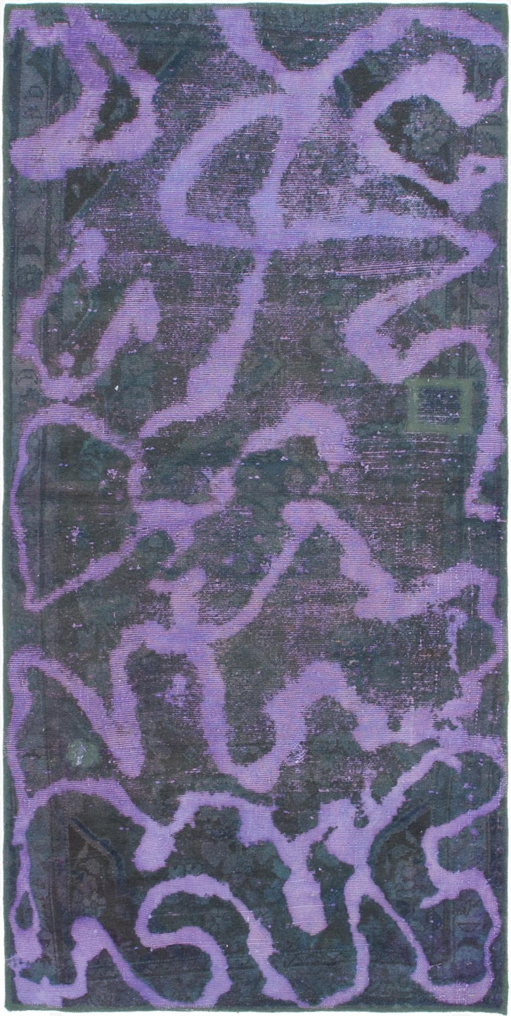  3' 2 x 6' 7  Hand Knotted Ultra Vintage Persian Wool Runner Rug