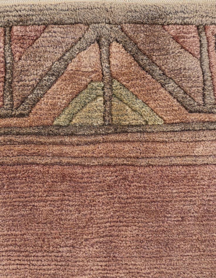 Detail image of  7' 6 x 8' 2  Hand Knotted Nepal Wool Square Rug
