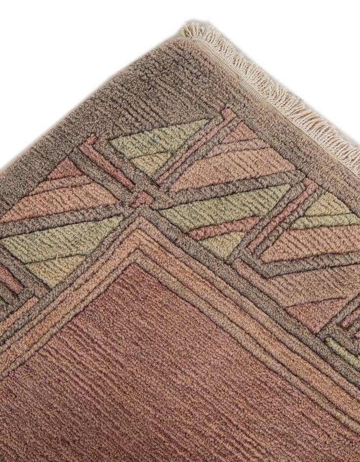 Detail image of  7' 6 x 8' 2  Hand Knotted Nepal Wool Square Rug