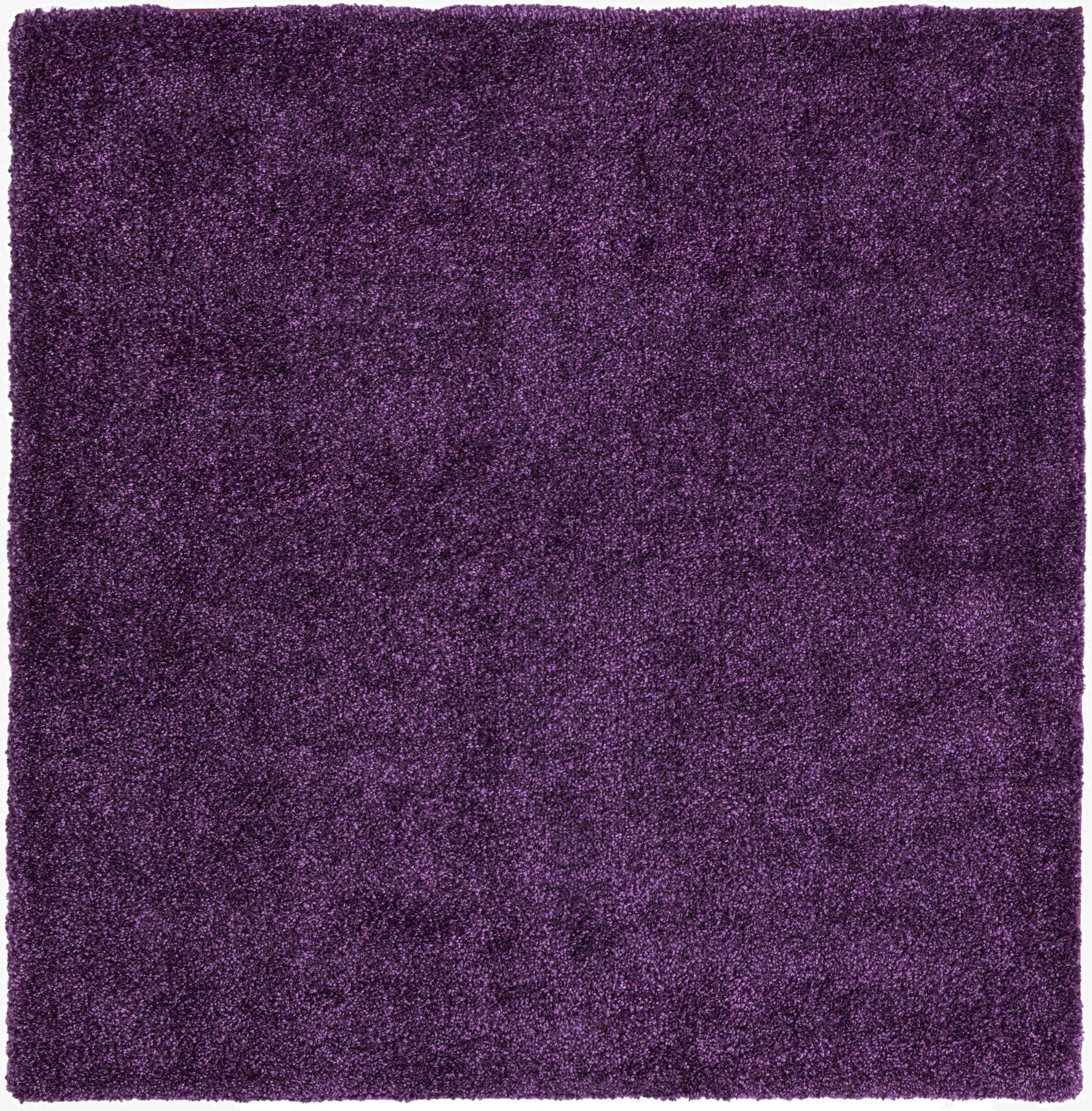  6' x 6' Solid Frieze Square Rug