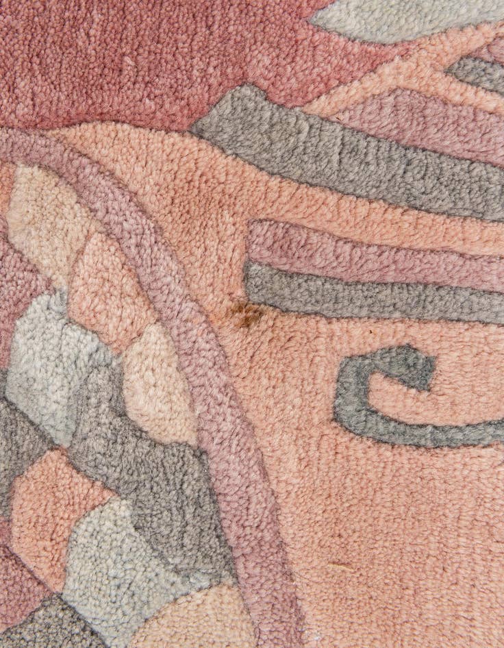 Detail image of  6' 7 x 6' 7  Hand Knotted Tibet Wool Square Rug