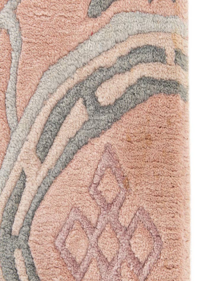 Detail image of  6' 7 x 6' 7  Hand Knotted Tibet Wool Square Rug