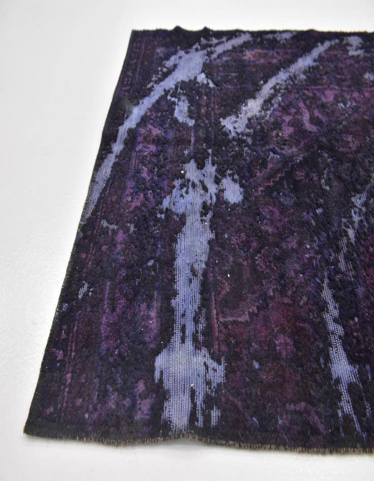 Detail image of  3' 6 x 4' 2  Hand Knotted Ultra Vintage Persian Wool Square Rug