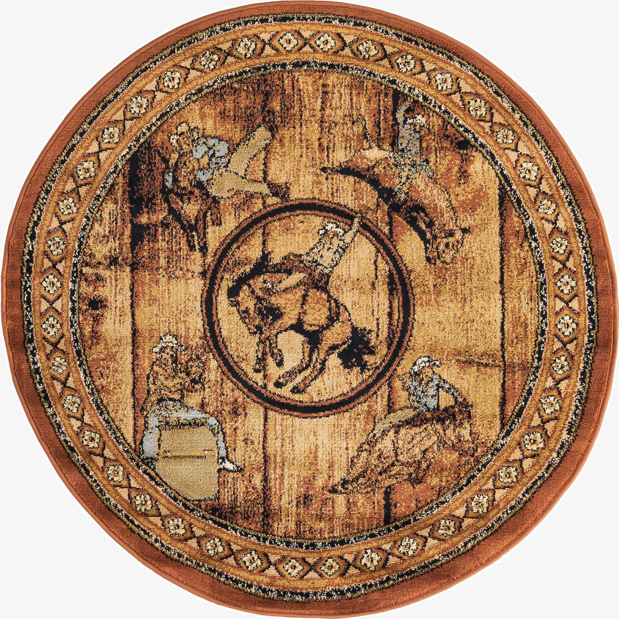  4' x 4' Pioneer Round Rug