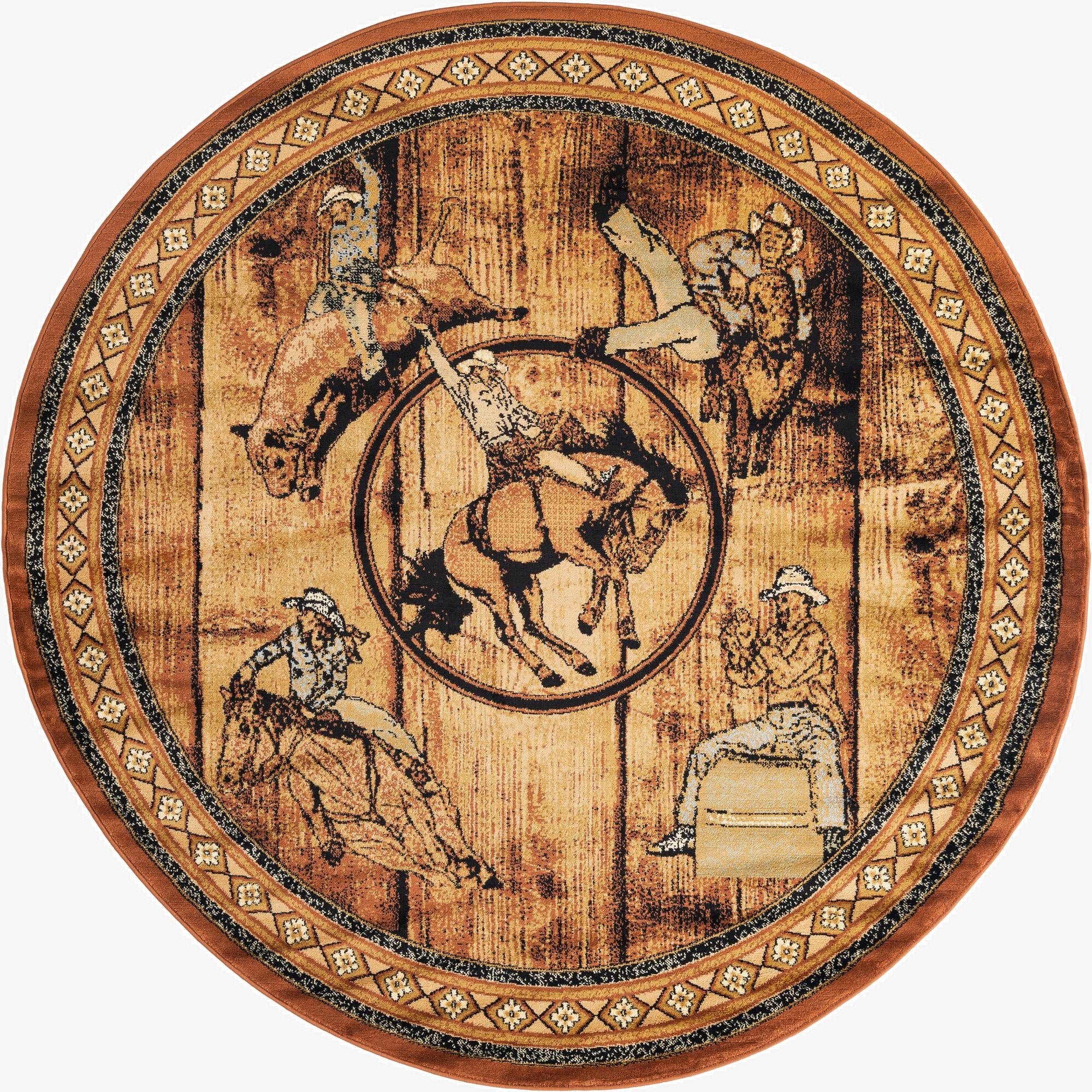  7' 10 x 7' 10 Pioneer Round Rug