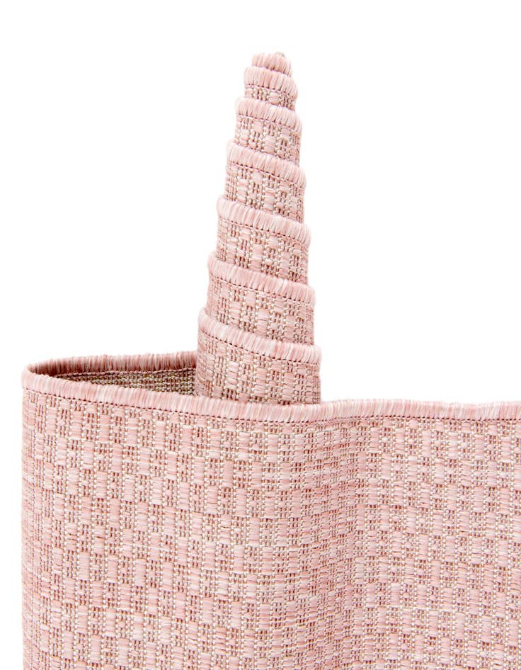 Detail image of  2' x 3'  Washable Solid Indoor / Outdoor Oval Rug