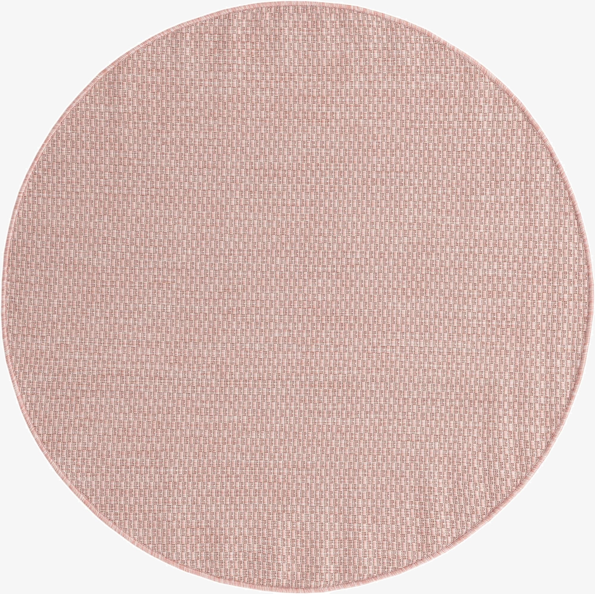  4' x 4'  Washable Solid Indoor / Outdoor Round Rug