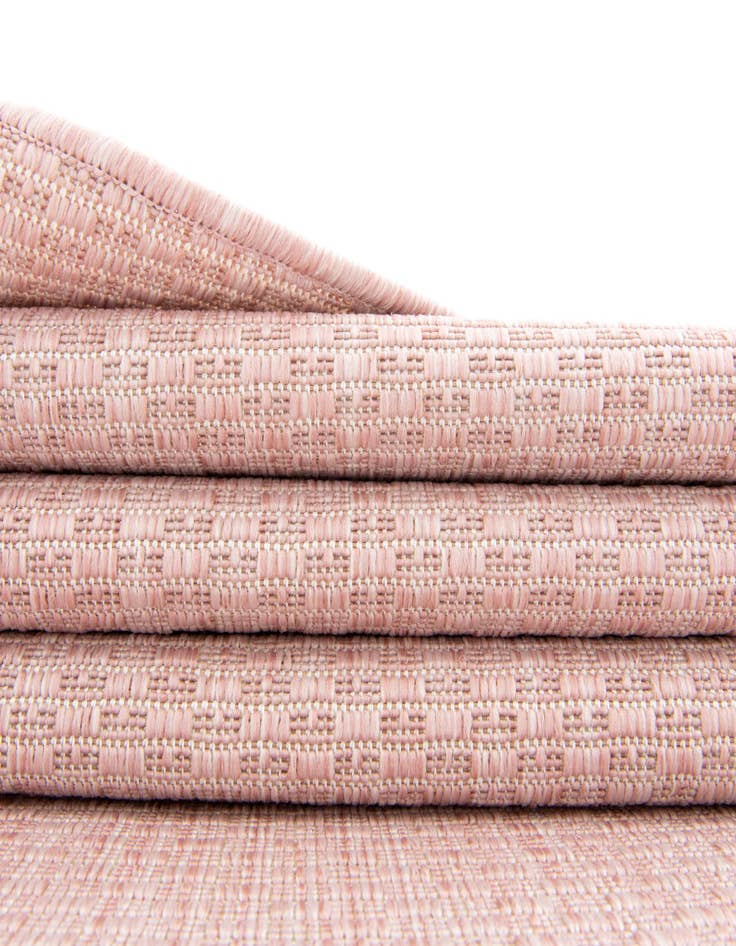 Detail image of  10' 8 x 10' 8  Washable Solid Indoor / Outdoor Square Rug