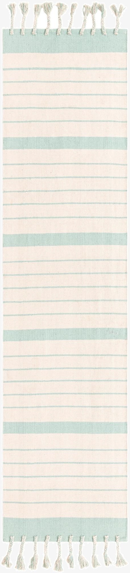  2' 7 x 10'  Hand Woven Chindi Cotton Runner Rug
