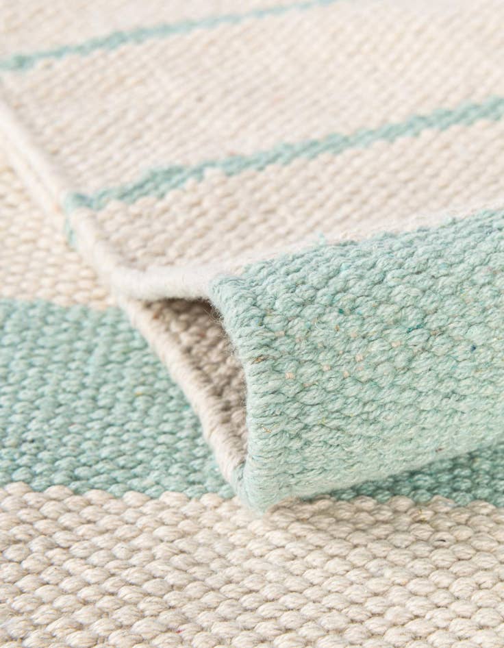 Detail image of  7' 1 x 7' 1  Hand Woven Chindi Cotton Square Rug