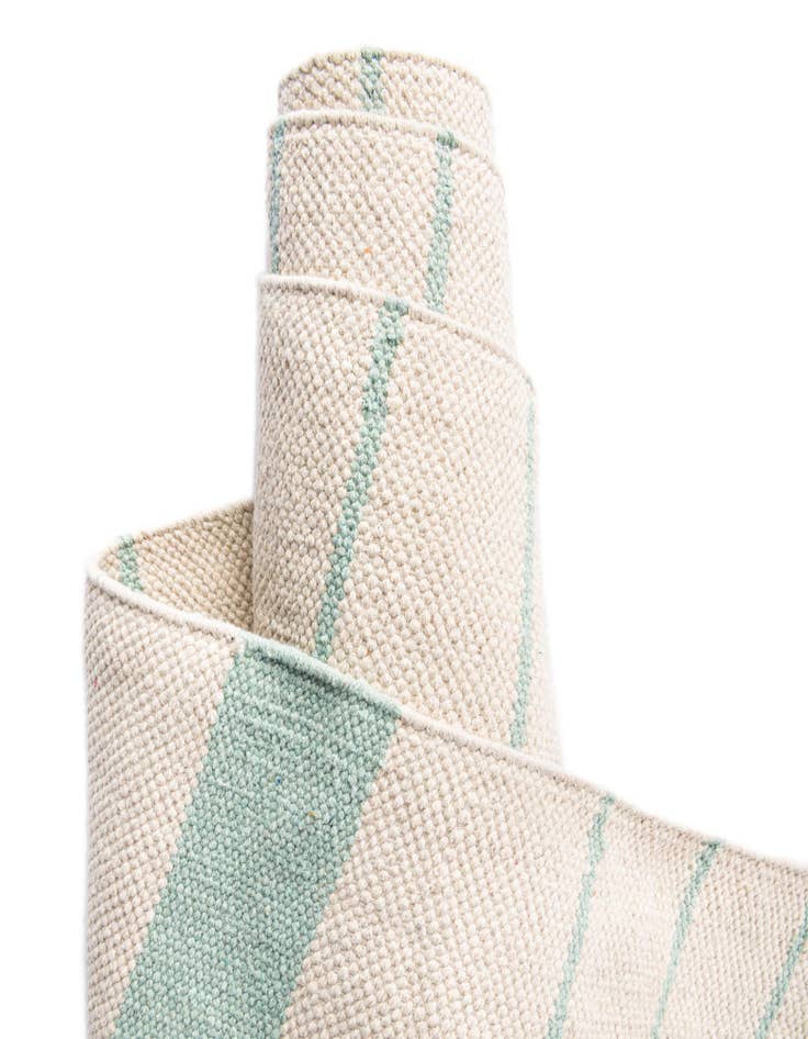 Detail image of  7' 1 x 7' 1  Hand Woven Chindi Cotton Square Rug