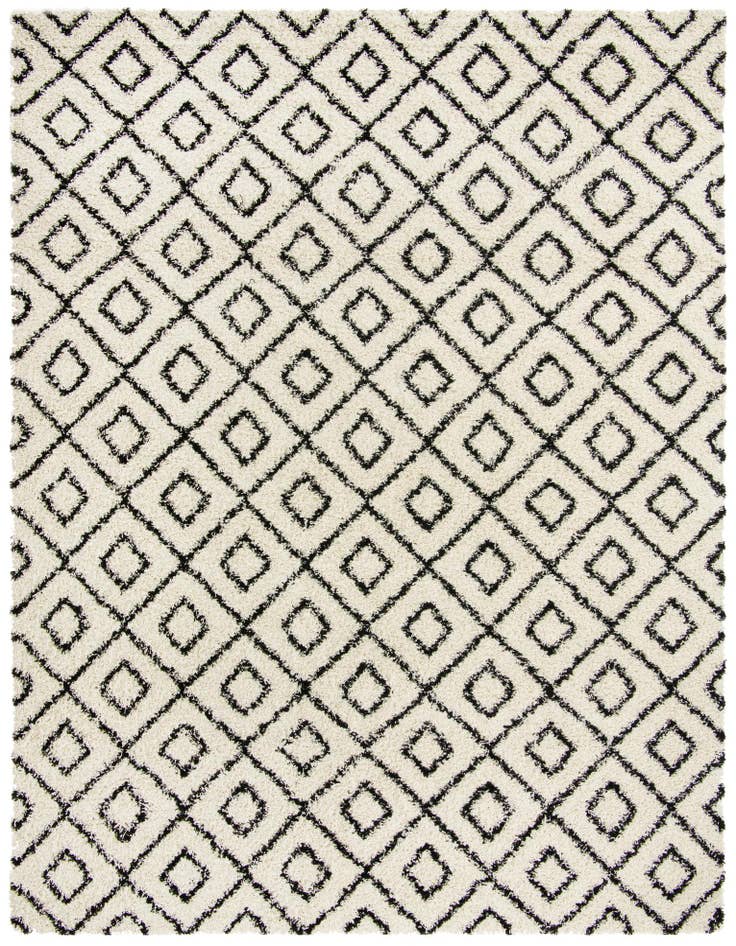 Detail image of  10' 8 x 14' Lattice Shag Rug