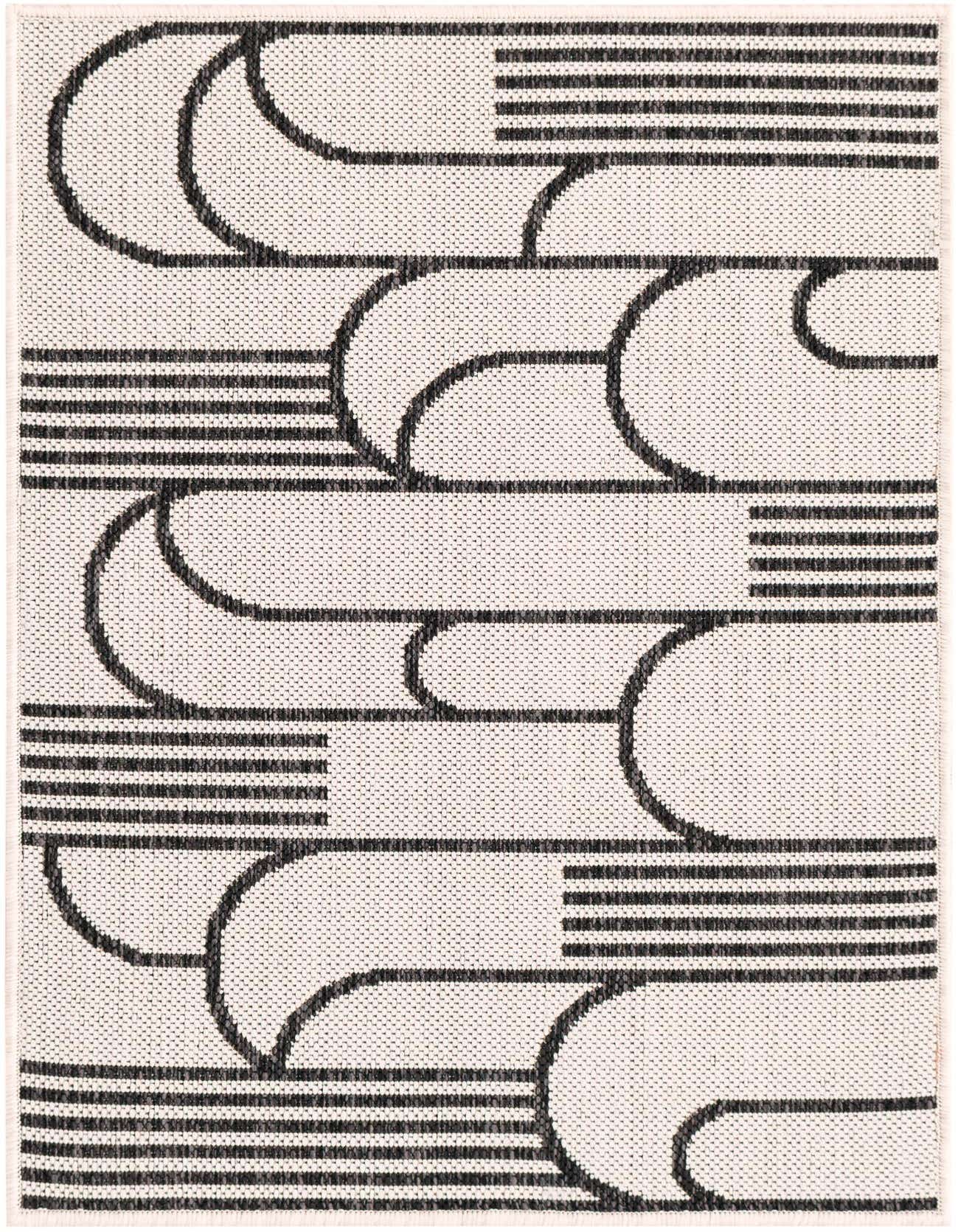 Primary image  2' x 3'  Washable Modern Indoor / Outdoor Rug