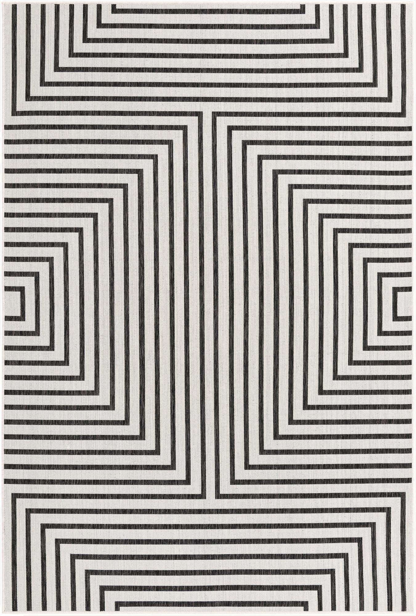  6' x 9'  Washable Modern Indoor / Outdoor Rug
