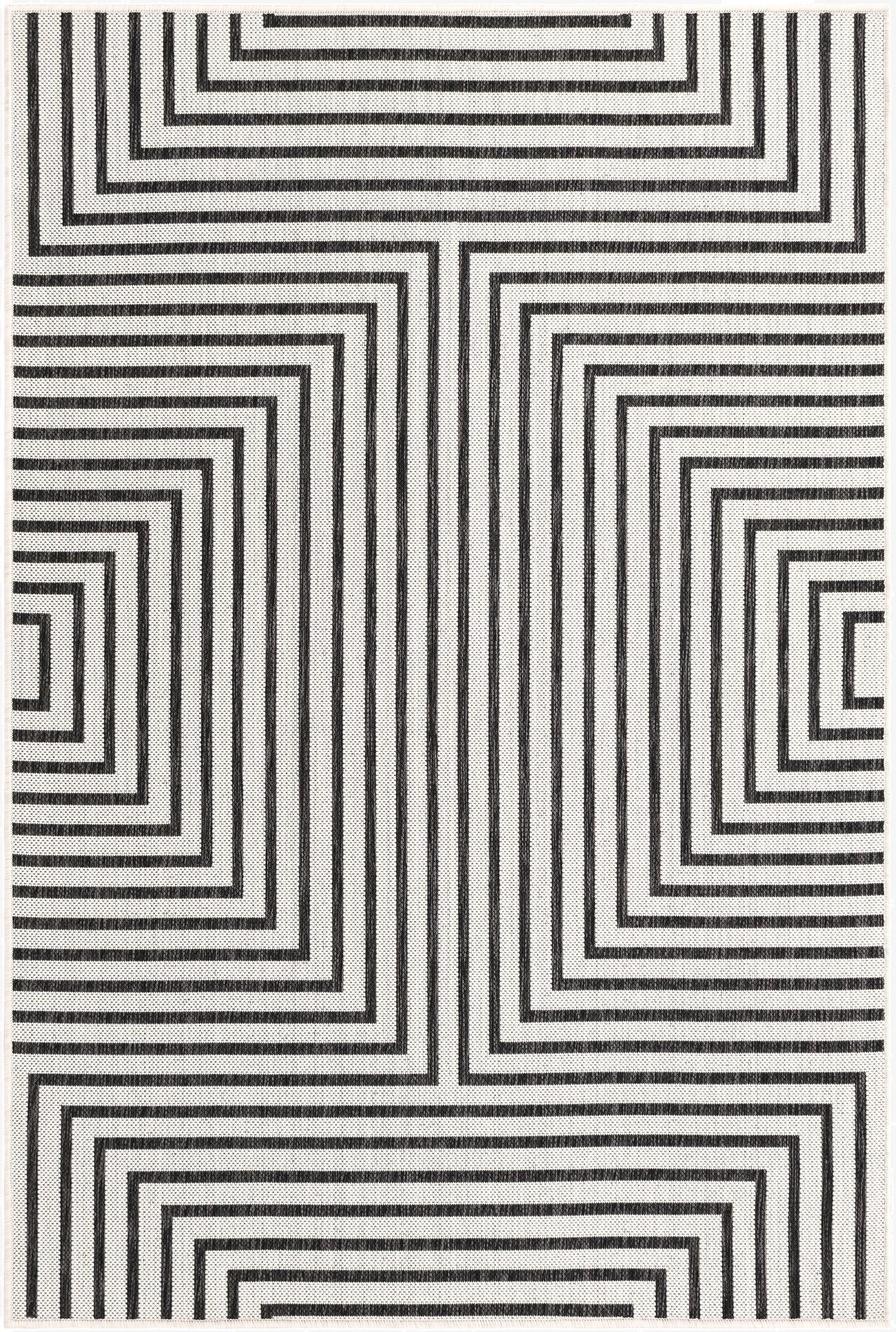  4' x 6'  Washable Modern Indoor / Outdoor Rug