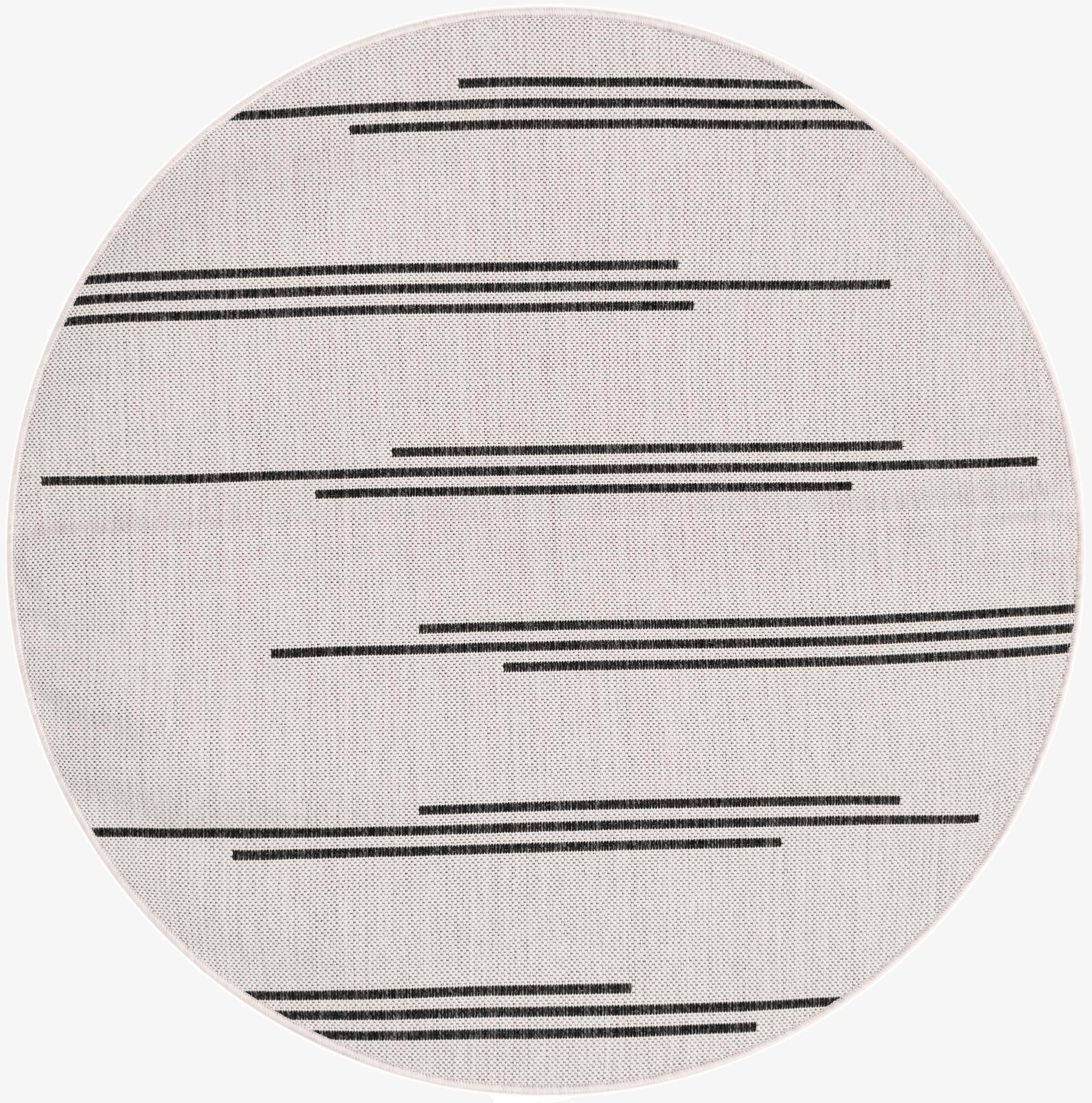  4' x 4'  Washable Modern Indoor / Outdoor Round Rug