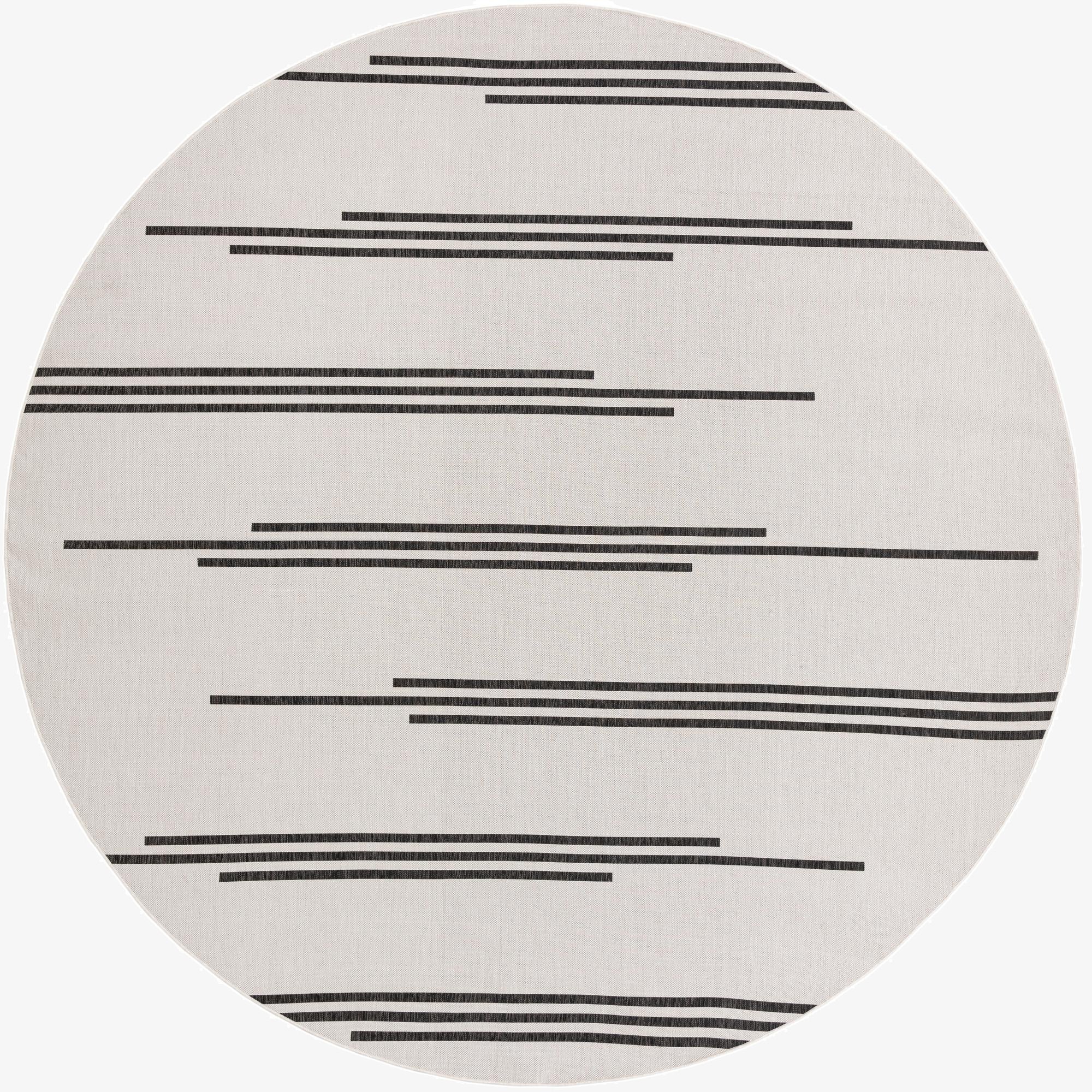  13' x 13'  Washable Modern Indoor / Outdoor Round Rug