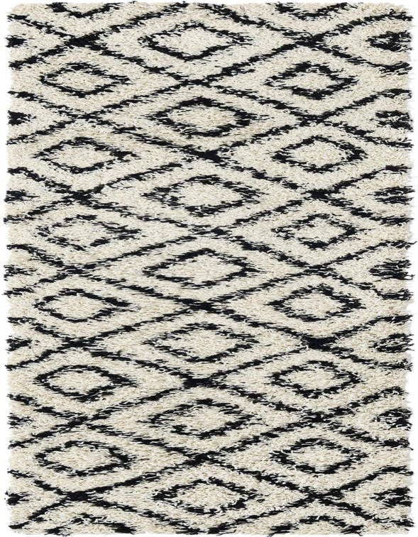 Detail image of  2' x 8' Lattice Shag Runner Rug
