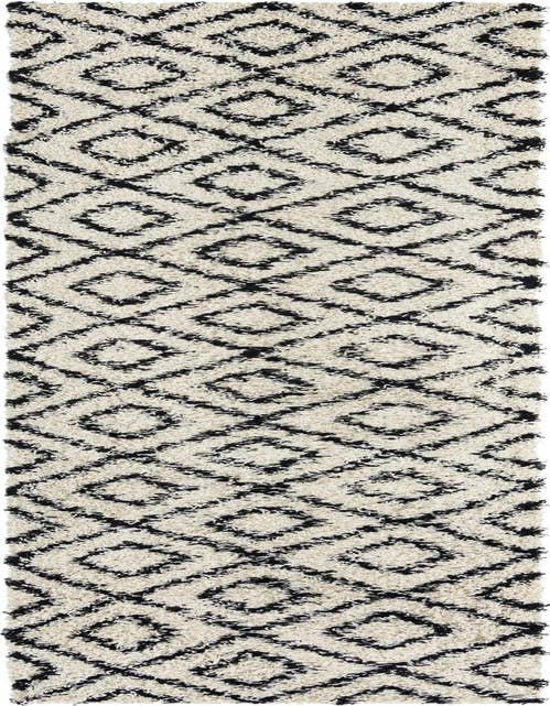 Detail image of  2' 7 x 12' Lattice Shag Runner Rug