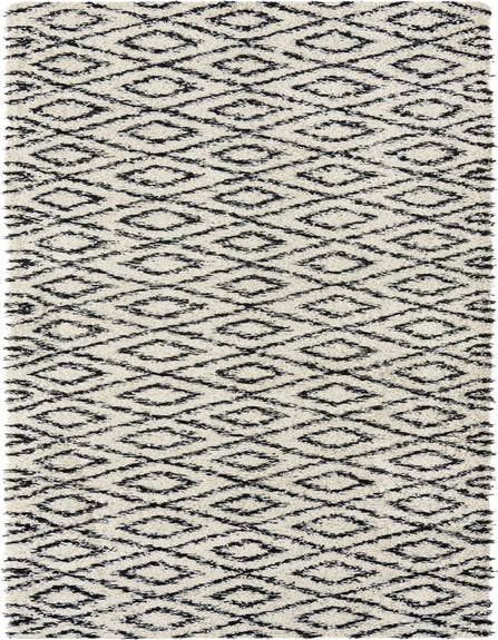 Detail image of  3' 3 x 16' 5 Lattice Shag Runner Rug