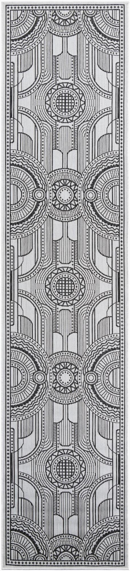  2' 7 x 12'  Washable Traditional Indoor / Outdoor Runner Rug