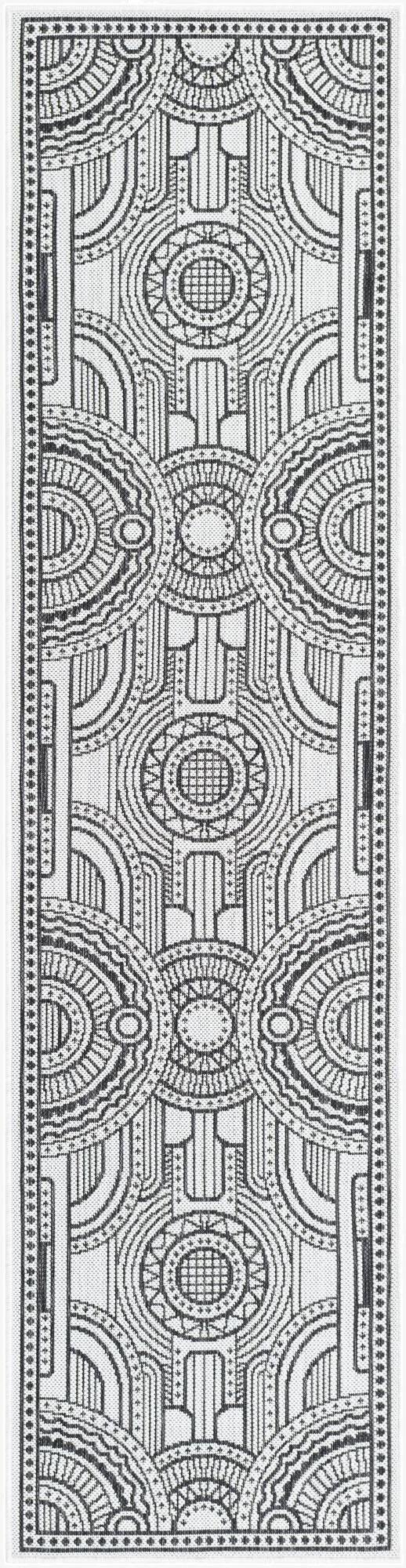  2' x 8'  Washable Traditional Indoor / Outdoor Runner Rug