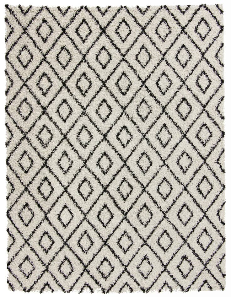 Detail image of  10' x 10' Lattice Shag Square Rug
