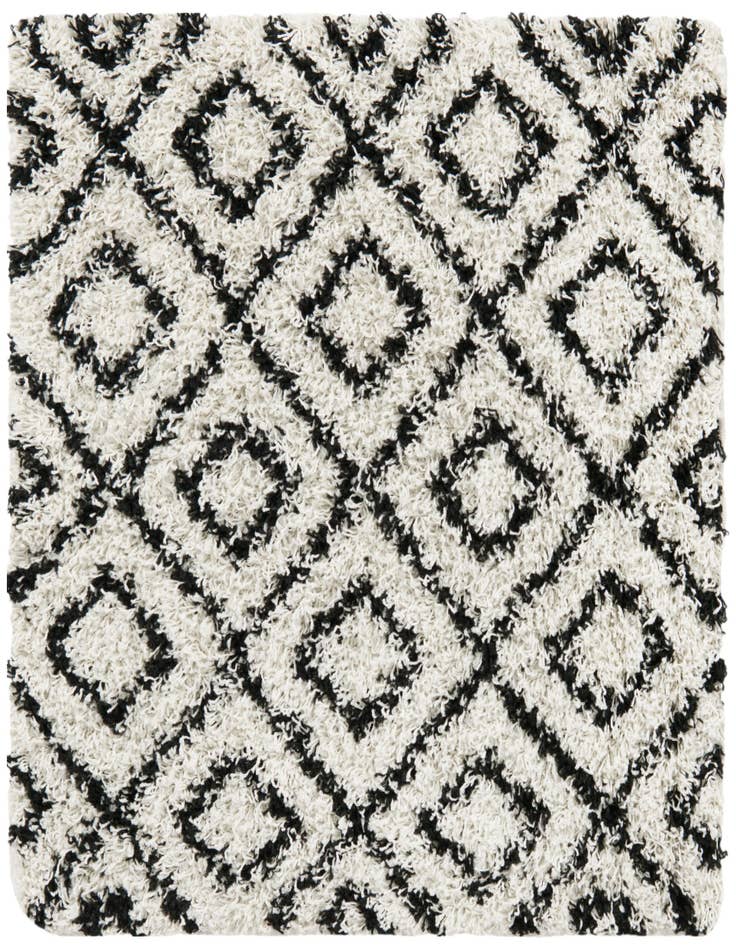 Detail image of  3' 3 x 3' 3 Lattice Shag Square Rug