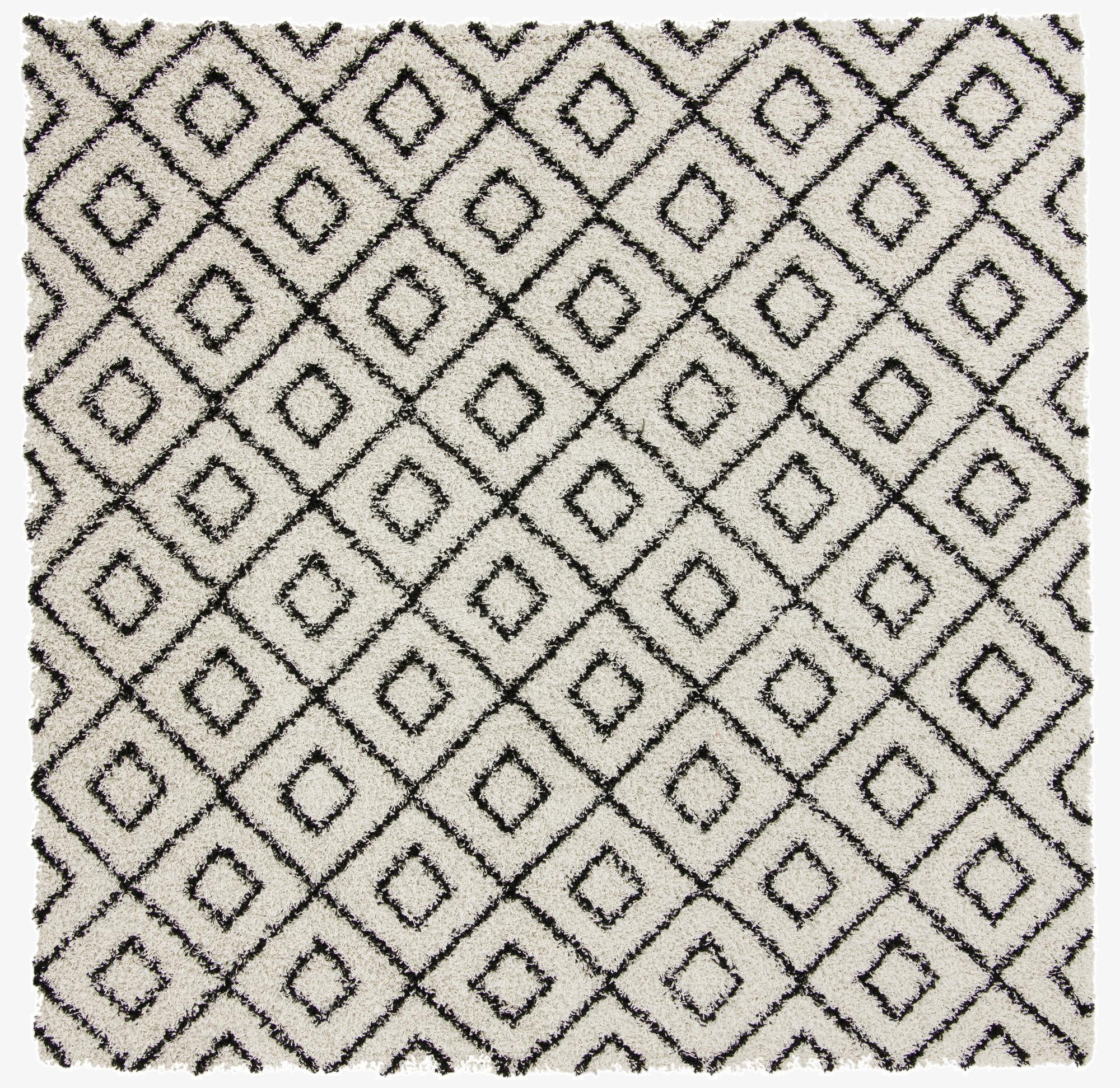  10' x 10' Lattice Shag Square Rug