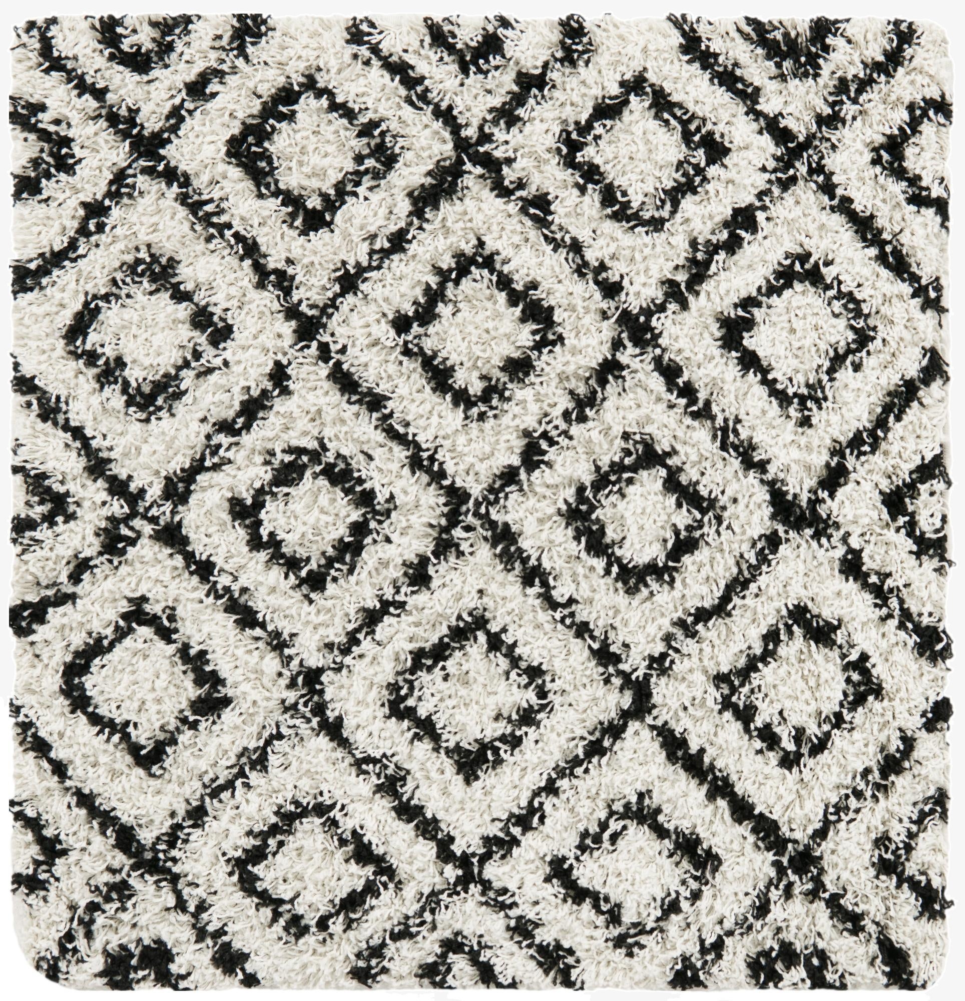  3' 3 x 3' 3 Lattice Shag Square Rug