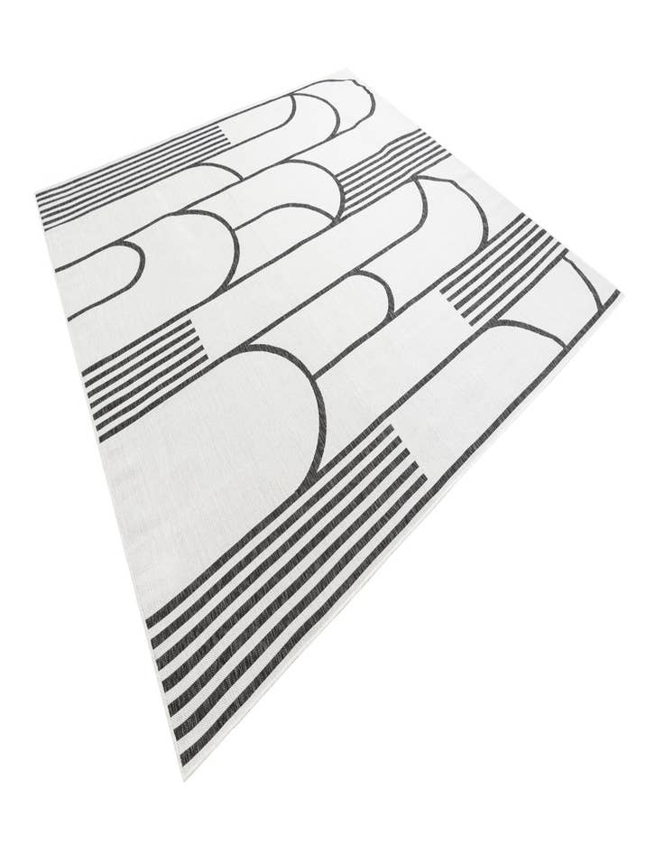 Detail image of  10' x 10'  Washable Modern Indoor / Outdoor Square Rug