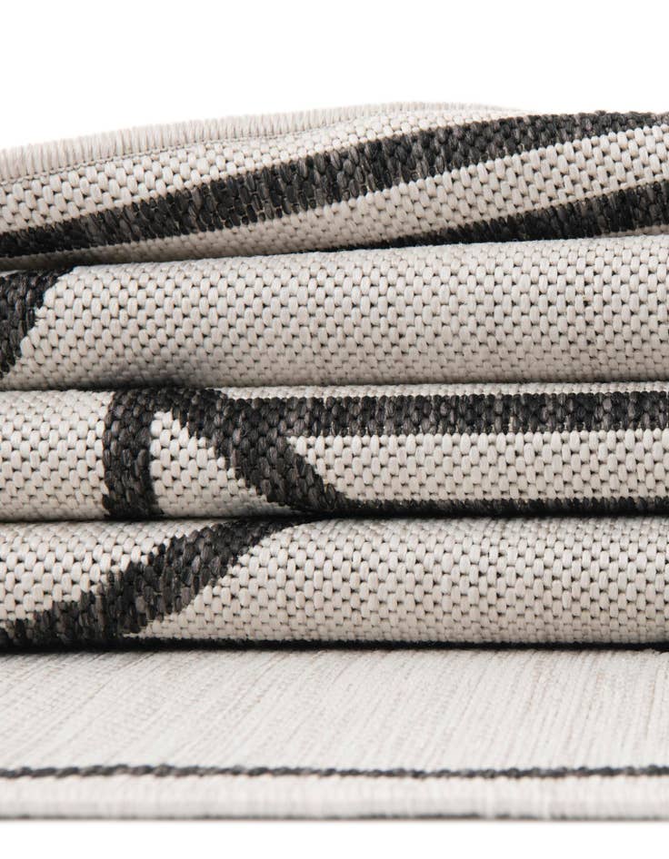 Detail image of  10' x 10'  Washable Modern Indoor / Outdoor Square Rug