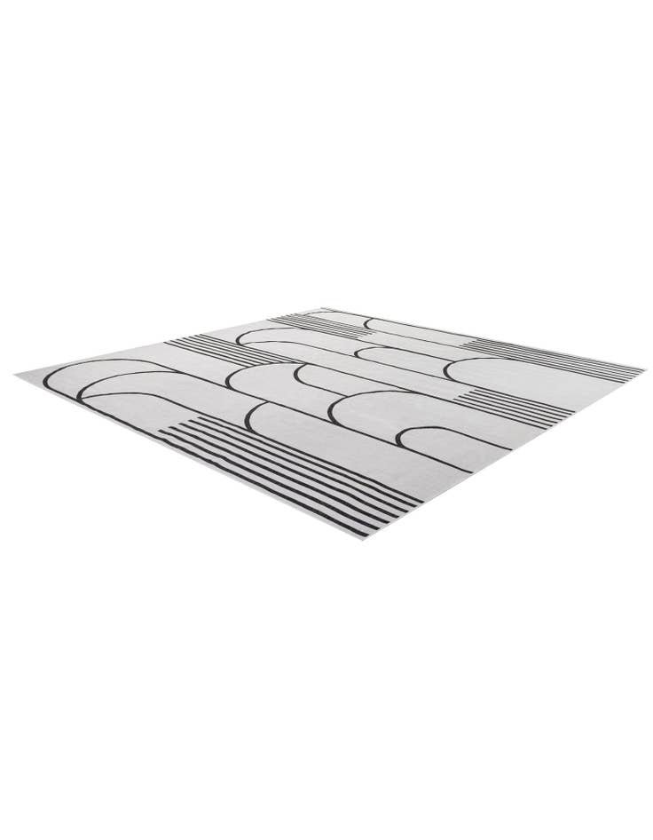 Detail image of  13' x 13'  Washable Modern Indoor / Outdoor Square Rug