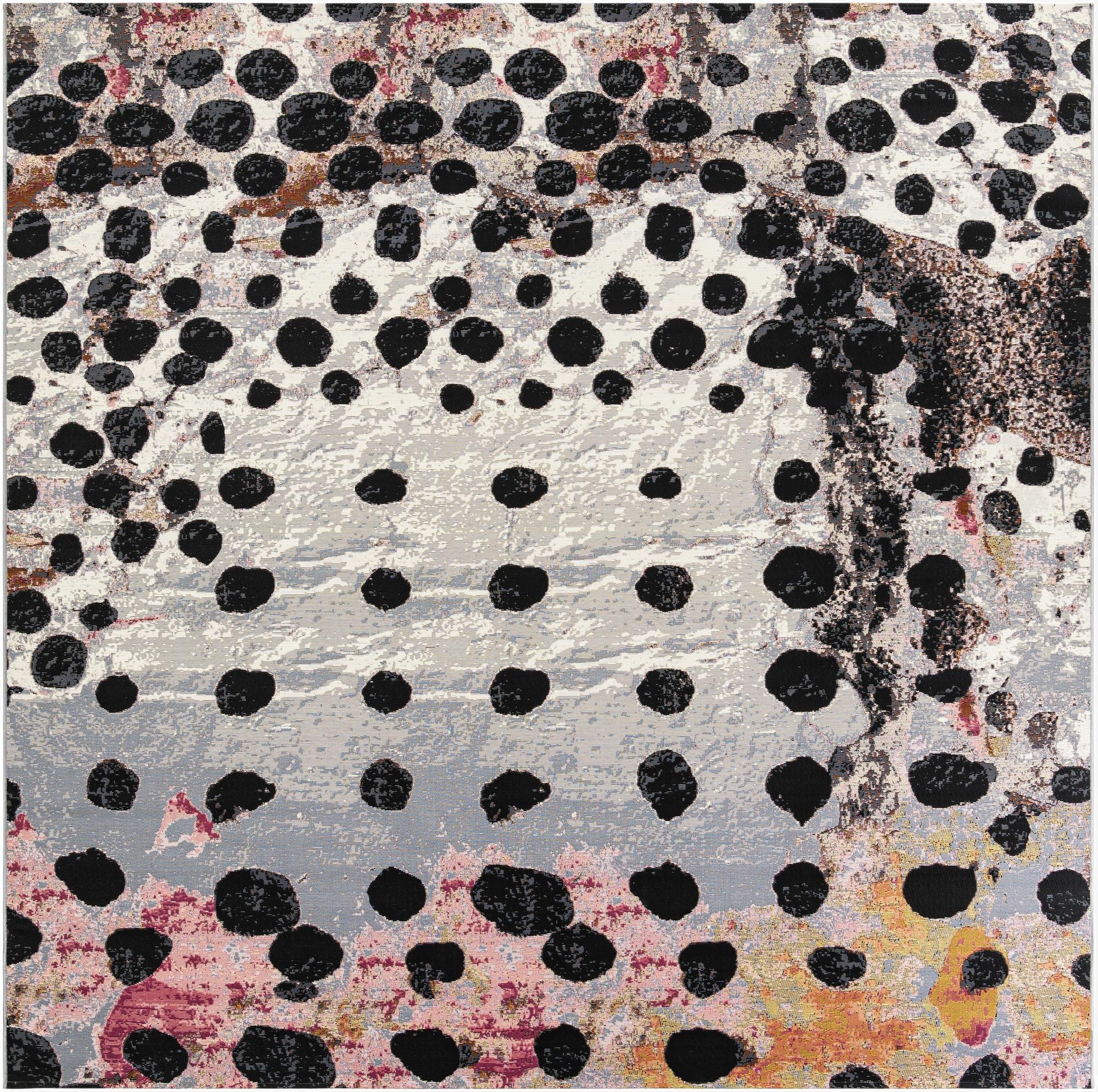  10' x 10'  Washable Modern Indoor / Outdoor Square Rug