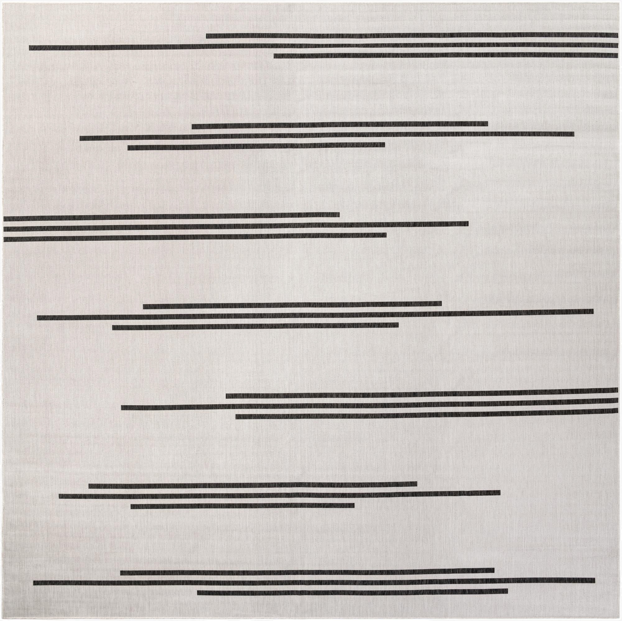  13' x 13'  Washable Modern Indoor / Outdoor Square Rug