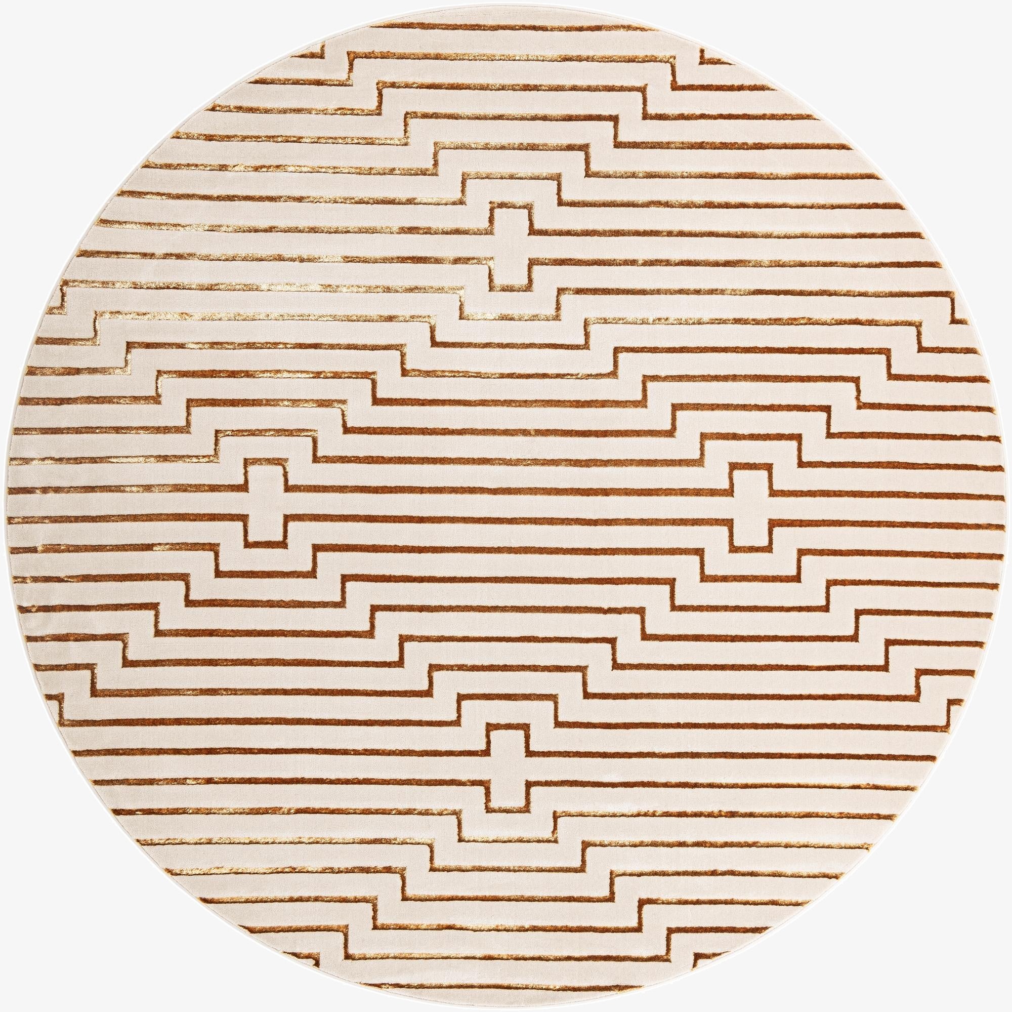  10' x 10' Vogue Geo Round Rug