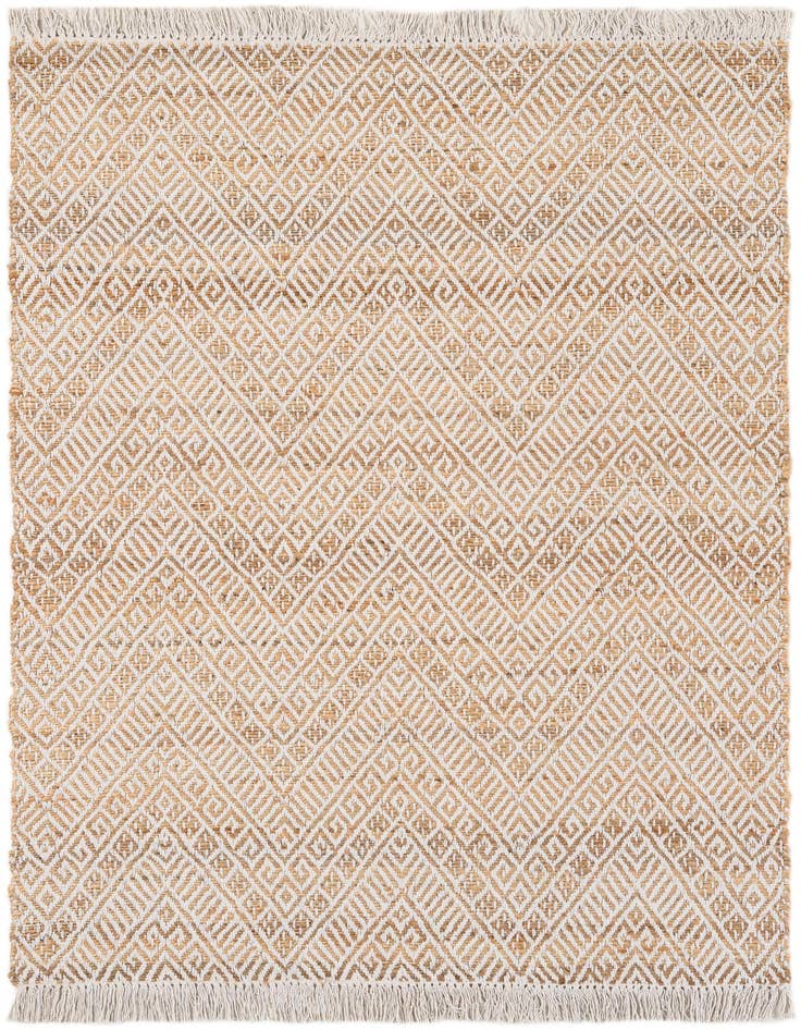 Detail image of  4' 1 x 6' 1  Hand Braided Jute Rug