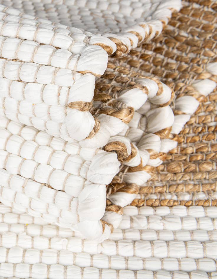 Detail image of  2' x 3' 1  Hand Woven Chindi Jute Rug