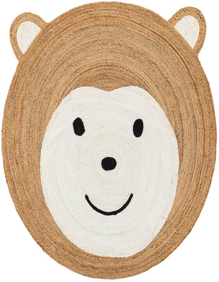 Detail image of  6' 1 x 6' 1 Kids Braided Jute Round Rug