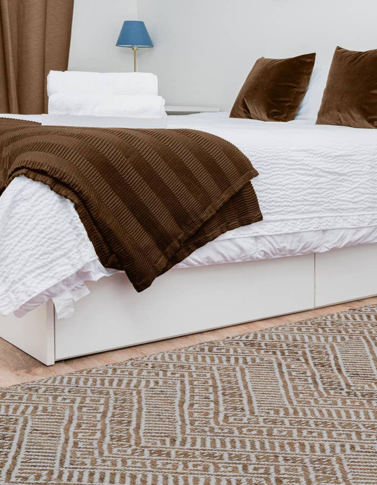 Detail image of  2' x 5' 1  Hand Braided Jute Runner Rug