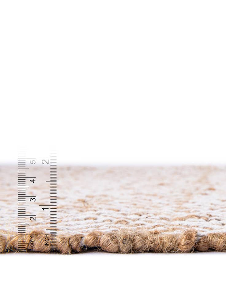 Detail image of  2' x 5' 1  Hand Braided Jute Runner Rug