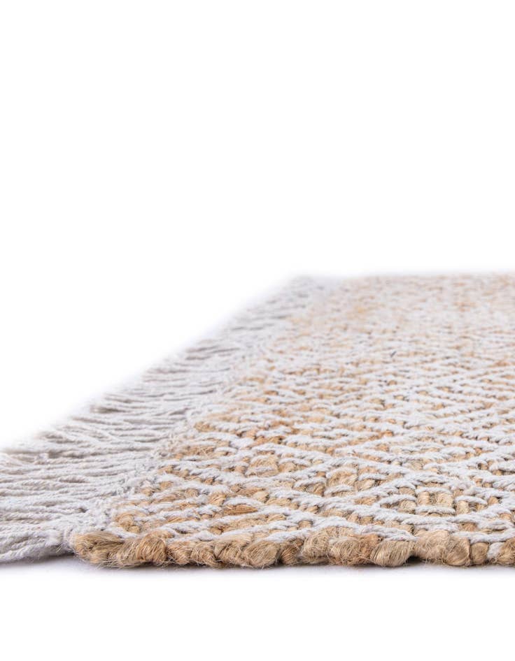 Detail image of  2' x 5' 1  Hand Braided Jute Runner Rug