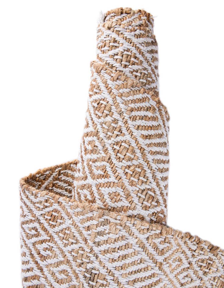 Detail image of  2' x 5' 1  Hand Braided Jute Runner Rug