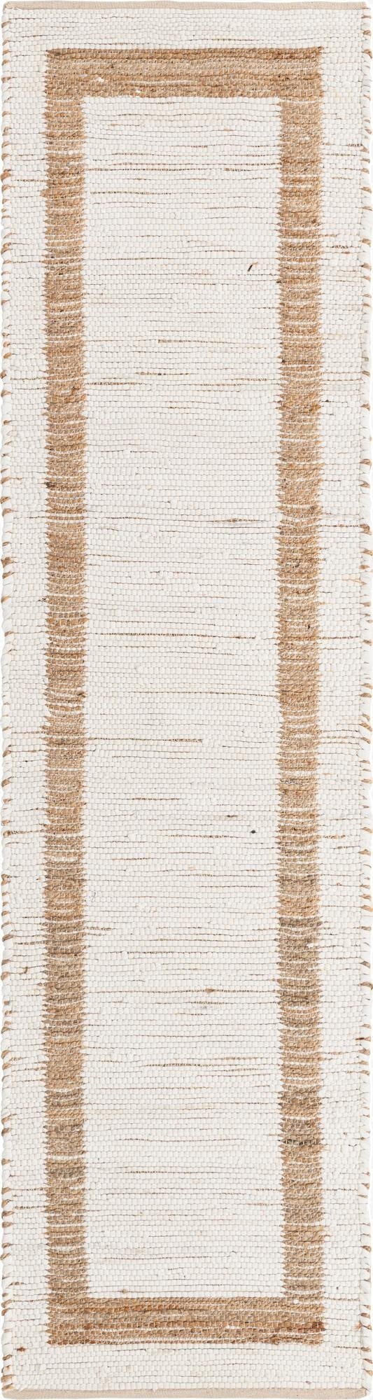Primary image  2' 7 x 10'  Hand Woven Chindi Jute Runner Rug