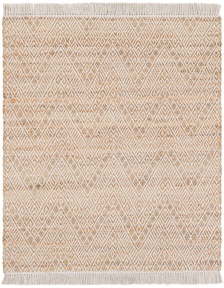 Detail image of  5' 1 x 5' 1  Hand Braided Jute Square Rug