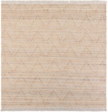  7' 10 x 7' 10  Hand Braided Jute Square Rug